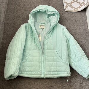 A New Day Mint Green Puffer Jacket